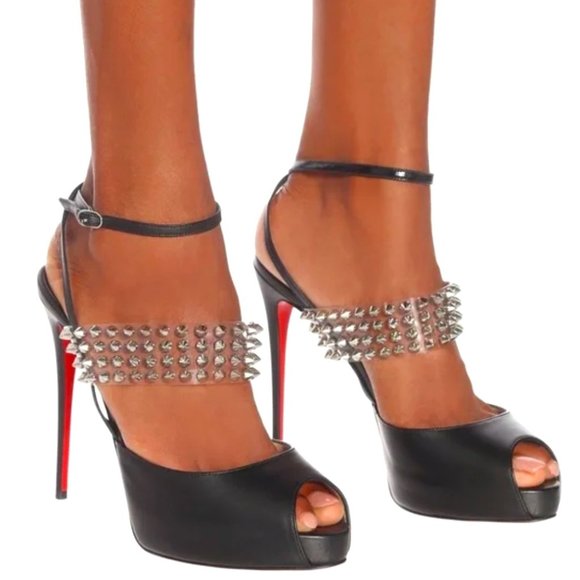 Christian Louboutin Shoes - NWT❤️Christian Louboutin❤️Levita Girl 120 Leather and PVC Heels